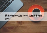 技術(shù)好的seo優(yōu)化（seo 優(yōu)化技術(shù)難度大嗎）