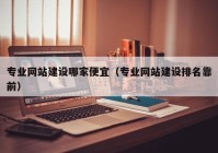 專業(yè)網(wǎng)站建設(shè)哪家便宜（專業(yè)網(wǎng)站建設(shè)排名靠前）