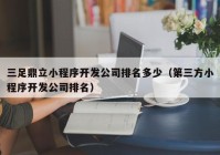 三足鼎立小程序開發(fā)公司排名多少（第三方小程序開發(fā)公司排名）