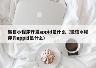 微信小程序開發(fā)appid是什么（微信小程序的appid是什么）