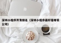 深圳小程序開(kāi)發(fā)排名（深圳小程序最好是哪家公司）