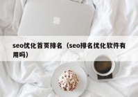 seo優(yōu)化首頁排名（seo排名優(yōu)化軟件有用嗎）