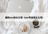 國際seo優(yōu)化公司（seo專業(yè)優(yōu)化公司）