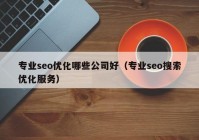 專業(yè)seo優(yōu)化哪些公司好（專業(yè)seo搜索優(yōu)化服務(wù)）