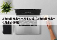 上海軟件開發(fā)一個月多少錢（上海軟件開發(fā)一個月多少錢啊）