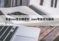 專業(yè)seo優(yōu)化哪家好（seo專業(yè)優(yōu)化服務(wù)）