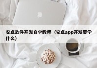 安卓軟件開發(fā)自學(xué)教程（安卓app開發(fā)要學(xué)什么）