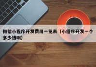 微信小程序開發(fā)費(fèi)用一覽表（小程序開發(fā)一個(gè)多少錢?。? /></a>
		</div>
		<div   id=