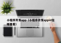 小程序開發(fā)app（小程序開發(fā)appid在哪里看）