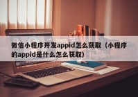 微信小程序開發(fā)appid怎么獲?。ㄐ〕绦虻腶ppid是什么怎么獲?。? /></a>
		</div>
		<div   id=