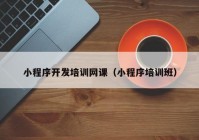 小程序開發(fā)培訓(xùn)網(wǎng)課（小程序培訓(xùn)班）