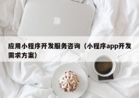 應(yīng)用小程序開發(fā)服務(wù)咨詢（小程序app開發(fā)需求方案）