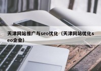 天津網(wǎng)站推廣與seo優(yōu)化（天津網(wǎng)站優(yōu)化seo企業(yè)）